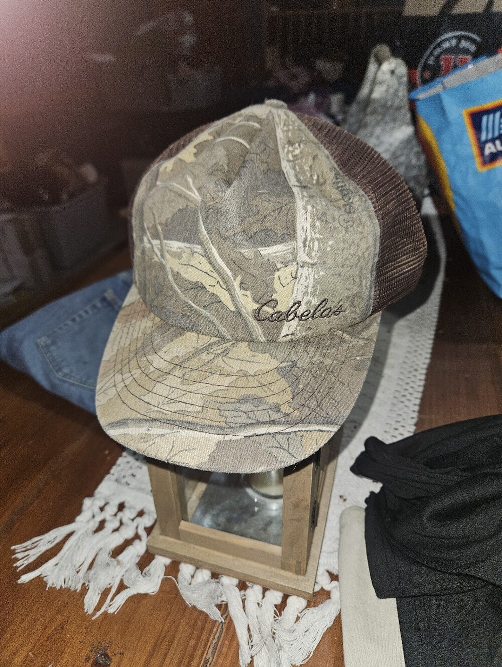 Cabela's Camo Mesh Back Trucker Cap - Brown